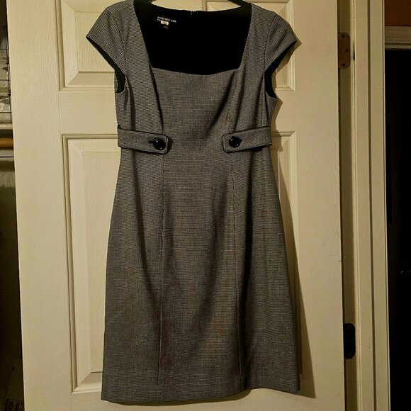 Jones NY gingham dress size 4 - Picture 3 of 14